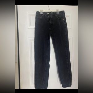 ZARA heavy duty black jeans